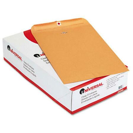 UNIVERSAL BATTERY Universal Kraft Clasp Envelope Side Seam 28lb 10 x 15 Light Brown, 100PK 35268